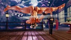 1girls 3d 3d_(artwork) ass capcom chun-li dat_ass female female_only solo spinning_kick street_fighter street_fighter_v