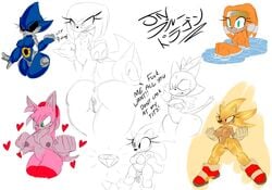 2016 absurd_res amy_rose amy_rose_the_werehog anthro anus areola ass big_breasts big_eyes blaze_the_cat breasts chaos_emerald echidna english_text erect_nipples exposed_torso feline female footwear handwear heart hedgehog hi_res humanoid jaynatorburudragon knuckles_the_echidna machine mammal metal_sonic metal_sonique monotreme nipples nude pussy robot rule_63 sonic_(series) sonic_the_hedgehog sonic_unleashed sonique_the_hedgehog super_sonic text tikal_the_echidna toony werehog