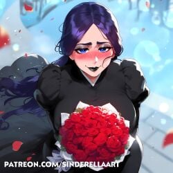 ai_generated big_breasts big_breasts black_lips black_lipstick bleach bleach:_the_thousand-year_blood_war bouquet bouquet_of_flowers breasts_bigger_than_head busty commission female flower flowers huge_breasts large_breasts lipstick make_up makeup milf patreon patreon_url patreon_username pawg sinderellaart thick unohana_retsu valentine valentine's_day valentines_day voluptuous voluptuous_female