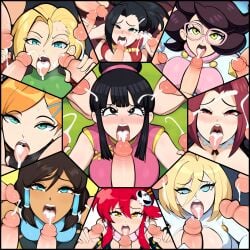 1girls 9girls after_fellatio after_oral ai_generated avatar_legends ben_10 ben_10_(classic) big_penis cammy_white cheating cheating_female cheating_girlfriend cheating_wife chichi collage crossover cum cum_in_mouth dc dc_comics dragon_ball dragon_ball_super dragon_ball_z female from_above galatea group group_sex gwen_tennyson gwen_tennyson_(classic) high-angle_view huge_cock human izayoi_aki korra kryptonian mature_female milf momo_yaoyorozu mullon multiple_boys my_hero_academia nickelodeon nicktoons novelai penis pokemon pokemon_sm street_fighter surrounded surrounded_by_penises tengen_toppa_gurren_lagann the_legend_of_korra tongue tongue_out wicke_(pokemon) yoko_littner yu-gi-oh! yu-gi-oh!_5d's