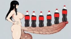 1futa ai_generated big_breasts big_penis black_eyes challenge coca-cola from_side futa_only futaalover futanari gigantic_nipples gigantic_testicles hand_on_hip huge_areolae huge_cock huge_nipples large_areolae large_breasts large_testicles penis sagging_balls sagging_testicles smile standing veiny_penis veiny_testicles