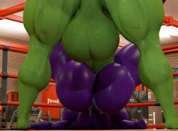 3d 3d_(artwork) abs anal anal_insertion anal_sex blue_hair dickgirl female fitness futa_on_female futanari gym huge_ass huge_breasts hyper hyper_ass hyper_breasts hyper_penis large_ass large_breasts large_insertion muscular_futanari night_elf night_elf_female orc orc_futanari purple_skin seline selinemukgrom shemale shirayah warcraft white_eyes