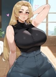 big_ass big_breasts blonde_hair erodreams jujutsu_kaisen yuki_tsukumo