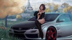 andromedaexists blurry_background car elden_ring latex melina_(elden_ring) tagme