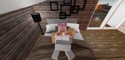 3d cat_ears catgirl dummy_(roblox) naked_female naked_male pink_thighhighs roblox roblox_avatar roblox_condo roblox_studio robloxian