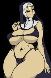 big_ass big_breasts double_(skullgirls) female hentai nun sexy skullgirls