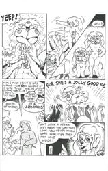 1990 1990s 20th_century anthro balls big_breasts breasts chode cum cum_inside elephant end_page english_text equine eyewear female flaccid fur furry glans glasses karno long_penis male midget monochrome mouse muscles nipples penis pussy rodent straight_hair text wet