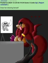 knuckles_the_echidna meme nuckys.rar_(trasher_art) sonic.exe_(series) sonic_(series) sonic_the_hedgehog_(series) trasher_art