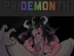 angry demon_girl ejactulation mr.sir_69 nutting pov pride_colors pride_month_2025 safebooru-tan self_upload semen