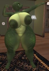 big_ass big_breasts breasts bubble_butt cleavage female ferialexonar huge_ass huge_breasts nipples tagme thick_thighs wide_hips