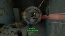 3d bethesda_softworks blurred_background blurred_character blurry_background canid canine canis doggy_style dogmeat domestic_dog emotrashcan fallout female feral german_shepherd human interspecies knotting male self_upload sex sole_survivor_(female) sound user_interface vault_dweller vault_suit video zoophilia