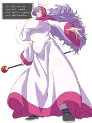 breasts dragon_quest dragon_quest_ii dress female huge_breasts princess_of_moonbrook purple_hair square_enix staff