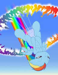 anthro blue_body blue_fur breasts equine female flying friendship_is_magic fur hair horse inkwell_pony masturbation multicolored_hair my_little_pony nipples nude orgasm pegasus pony rainbow rainbow_dash_(mlp) rainbow_hair solo sonic_rainboom straight_hair wings