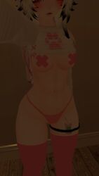 female_only lewd_vrchater pasties self_upload selfie vrchat vrchat_avatar