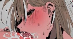 big_breasts breasts carrot_011 green_hair hololive hololive_english licking_nipples multicolored_hair nanashi_mumei nipples vtuber yuri yuri