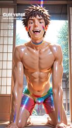 ai_generated gay gay_male inuzuka_kiba kiba_inuzuka male naruto naruto_(classic) naruto_(series) naruto_shippuden pride pride_color_flag pride_colors pride_month yaoi