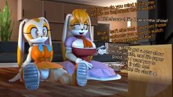 cream the rabbit from sonic (series) by bootypatootie