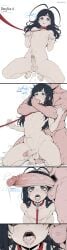 2boys after_fellatio anal animal_collar antenna_hair black_hair blue_eyes blush collar comic completely_nude cum cum_in_mouth cum_on_tongue cum_string cumdrip ejaculating_while_penetrated ejaculation english_text erection fellatio femboy feminine_male feminization finger_in_another's_mouth foreskin handsfree_ejaculation heart large_penis leash long_hair male male_focus male_only male_pubic_hair multiple_boys multiple_penises navel nipples nude open_mouth oral otoko_no_ko penis penis_on_face penis_size_difference pubic_hair red_collar sex sex_from_behind sissy spread_legs stomach_bulge strangling sweat tears teeth testicles tongue tongue_out trap twink uncensored upper_teeth_only veins veiny_penis yaoi