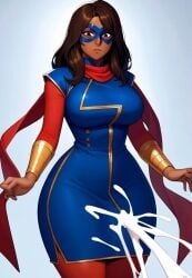 1girls ai ai-created ai_art ai_assisted ai_generated ai_hands big_ass big_breasts bra hairy_pussy heroine indian_female kamala_khan marvel miles_morales muslim nerd pakistani_female panties slut_collar superheroine vagina