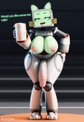ai_generated anthro cum cum_cup cum_drip cum_in_container cumming furry futa_only futanari huge_breasts huge_cock pur_03 robot robot_girl solo tv tv_head
