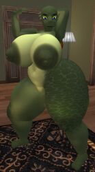 big_ass big_breasts breasts bubble_butt cleavage female ferialexonar huge_ass huge_breasts nipples tagme thick_thighs wide_hips