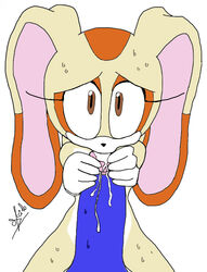 1boy 1girls big_penis blush cream_the_rabbit disembodied_penis edit excito fellatio female kiyoshifox lagomorph lined_paper looking_at_viewer male nude oral oral_sex penis pov rabbit sega sex sonic_(series) straight third-party_edit