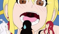 1girls alberona animated animated animation barefoot belly belly_bulge big brandish breasts bulge cana difference erza expansion f/f f/multiple fairy fairytail fat feet female female_pred forced heartfilia larger_female lucy mirajane multiple noises obese pred prey preys same scarlet size stomach strauss struggling swallowing tagme tail thefudgeman unshrinking unwilling video vore vore_belly