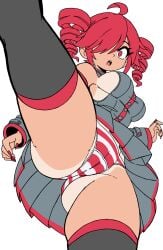 1girls ass cameltoe female goonette_teto_(unepicroachy) kasane_teto large_breasts panties pantyshot self_upload sideboob solo striped_panties tagme tan-skinned_female tan_body tan_skin tanline tanlines tanned tanned_body tanned_female tanned_girl tanned_skin underwear unepicroachy upskirt utau variant_set vocaloid wip