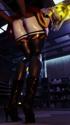 anal ass_focus blender buttplug heels jewel_buttplug lifting_skirt looking looking_back murder_drones robot robot_humanoid spreading_ass strikefrommidnight thighhighs upskirt v_(murder_drones)