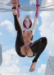 1girls 3d ass ass_grab asshole asshole_peek asymmetrical_hair blonde_female blonde_hair blue_eyes blush blushing_at_viewer breasts converse costume eye_contact female female_only foot_fetish ghost-spider gwen_stacy gwen_stacy_(spider-verse) light-skinned_female light_skin looking_at_viewer marvel marvel_comics mask masked masked_female multicolored_hair partially_clothed petite pussy pussy_lips pussy_peek ripped_clothing shiny_clothes shiny_suit shoes shy skinny skinny_female solo spider-gwen spider-man:_across_the_spider-verse spider-man:_into_the_spider-verse spider-man_(series) stirrup_legwear superhero superhero_costume superheroine teenage_girl teenager tight_clothes tight_clothing tight_fit torn_bodysuit torn_clothes torn_clothing torn_legwear torned_clothes wtfsths