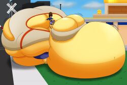 ankha_reinhart_(user3345) bbw big_ass big_breasts breasts bubble_butt cleavage female furry huge_ass huge_breasts hyper_ass inflation justin_(user3345) overweight tagme thick_thighs user3345 wide_hips