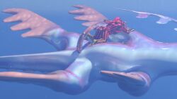 2025 3d_(artwork) anal anal_sex anthro anthro_on_feral anthro_on_top anthro_penetrated blender_(artwork) blender_cycles caustics cloacal_penis digital_media_(artwork) duo felid feral feral_on_bottom feral_penetrating feral_penetrating_anthro fully_submerged genitals hi_res interspecies karfa larger_feral lion malaguetista male male/male male_penetrated mammal mane maraso mast_(mhy) matanu nude omaran pantherine penetration penis roshenon sea sex size_difference underwater underwater_sex water zoophilia