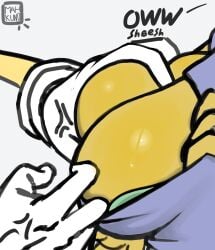 big_breasts female furry gloves groping_breast groping_breasts mahkun0 male rouge_the_bat sonic_the_hedgehog squeezing_breast