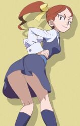 1girls ass female hannah_england haruyama_kazunori little_witch_academia no_panties showing_ass thighs