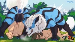 anus arcanine ass balls big_balls blue_anus blue_body bodily_fluids breasts breath duo english_text feet female female_on_feral female_penetrated feral feral_penetrating feral_penetrating_female feral_penetrating_human from_behind_position generation_1_pokemon genitals hair hi_res human human_on_feral human_penetrated interspecies kaias_blackwood larger_feral larger_male male male/female male_penetrating male_penetrating_female mammal manahallowhound multicolored_body nintendo nude penetration penile penile_penetration penis_in_pussy plap pokeball pokemon pokemon_(species) pokephilia pussy quadruped sex size_difference smaller_female smaller_human smaller_penetrated smile sound_effects stripes sweat sweaty_balls sweaty_genitalia tail text toes trainer_kelly ultra_ball vaginal_penetration vaginal_penetration zoophilia