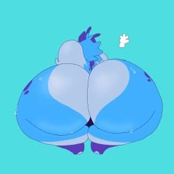 animated ass azule_(jiggledoggle) big_ass big_breasts blue_fur breasts bubble_butt furry huge_ass hyper hyper_ass hyper_breasts hyper_thighs jiggledoggle tagme thick_thighs tiny_arms video wide_hips wobble_doggie