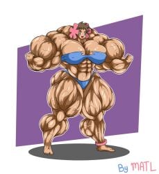 abs biceps breasts female matl muscles muscular muscular_arms muscular_female muscular_legs muscular_thighs pecs pokemon