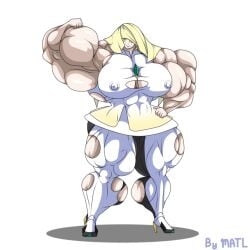 abs biceps breasts female hyper hyper_muscles lusamine_(pokemon) matl muscles muscular muscular_arms muscular_female muscular_legs muscular_thighs pecs pokemon