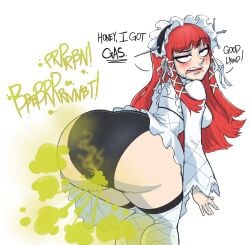 atlus chidori_yoshino fart female female_focus female_only persona persona_3 tagme xee xeenitsu zeeny