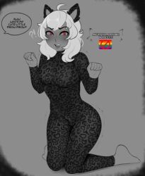 abarus bodysuit cat_ears feline femboy girl