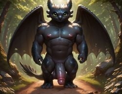 1boy abs ai_generated anthro balls bara big_balls big_muscles big_nipples big_pecs big_penis black_body booster_rex dragon dreamworks erect_nipples erection fangs gay how_to_train_your_dragon huge_balls huge_cock huge_muscles huge_nipples huge_pecs hunk male male_only muscular muscular_anthro muscular_male navel night_fury nipples nude pecs penis reptile scalie solo spikes_(anatomy) toothless wings