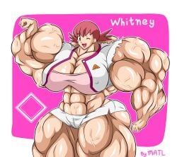 abs biceps breasts creatures_(company) female game_freak matl muscles muscular muscular_arms muscular_female muscular_legs muscular_thighs nintendo pecs pokemon solo whitney_(pokemon)