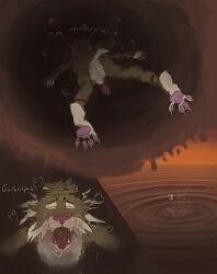 about_to_drown asphyxiation barefoot drowning furry tagme underwater