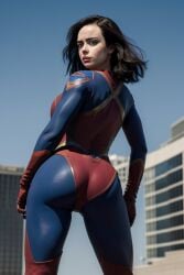 ai_generated ass ass_focus celebrity cosplay dc dc_comic female krysten_ritter solo supergirl_(cosplay) superheroine