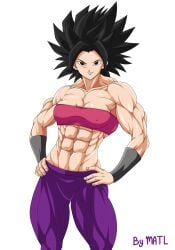 abs biceps breasts caulifla dragon_ball female matl muscles muscular muscular_arms muscular_female muscular_legs muscular_thighs pecs