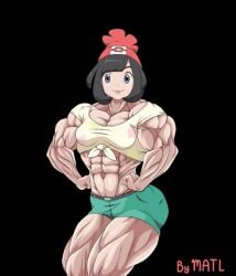 abs biceps breasts female hyper matl muscles muscular muscular_arms muscular_female muscular_legs muscular_thighs pecs pokemon