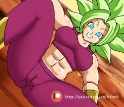 dragon_ball_z dragon_girl kefla saiyan saiyan_girl spread_legs super_saiyan_2