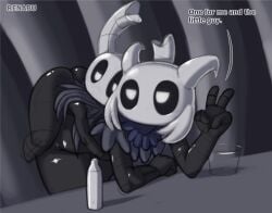 absurd_res anthro arthropod duo featureless_(disambiguation) hi_res hollow_knight incest insects male male/male renabu size_difference team_cherry the_knight_(hollow_knight) tsu_(renabu) vessel_(species)