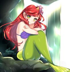 ariel ariel_(the_little_mermaid) ass disney disney_princess lazoomaiga mermaid mermaid_tail sideass the_little_mermaid