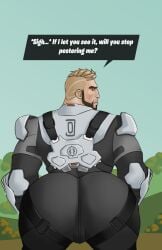 1boy 2024 2d 2d_(artwork) 2d_artwork armor ass ass_focus back back_view backsack beard beefy big_ass big_butt blonde_hair bubble_ass bubble_butt bulge butt_focus clothed clothing dialogue digital_media_(artwork) epic_games fat_ass fat_butt fortnite fortnite:_battle_royale fully_clothed gunnar_(fortnite) horkrugley huge_ass huge_butt large_ass large_butt light-skinned_male light_skin looking_at_viewer looking_back looking_back_at_viewer male male_only muscular muscular_male outdoor outdoors outside presenting presenting_ass presenting_butt presenting_hindquarters rear_view solo solo_male text thick_ass thick_butt